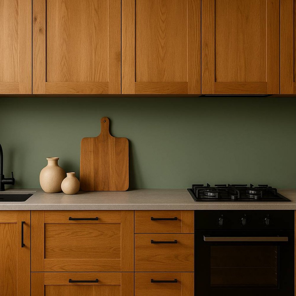 Ιδανικά χρώματα τοίχων για ν'αναδείξεις μια ξύλινη κουζίνα